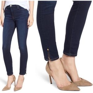 FRAME Le High Slit Hem Skinny Jeans (Wythe wash) Size 26
